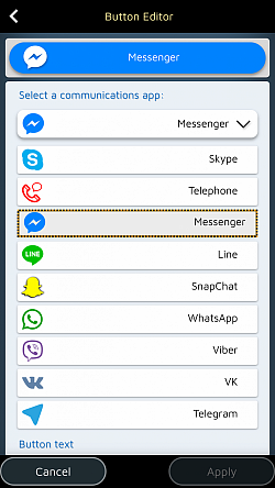 Integreeri oma lemmik suhtlusrakendus (WhatsApp, Messenger, Line)